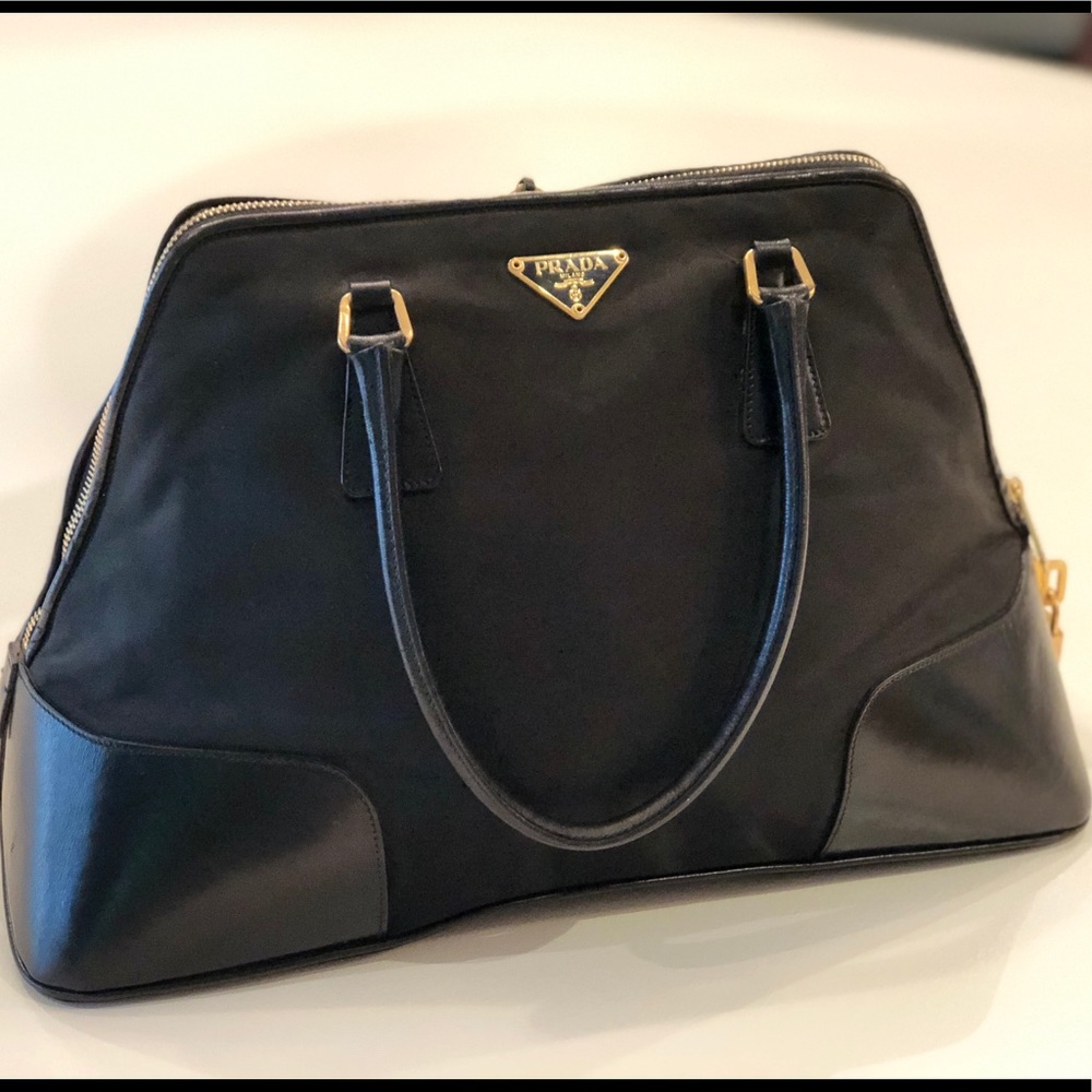 Prada Nylon and Leather Purse
